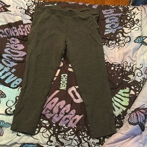 They are grey but the lighting makes them look green